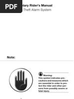 Download Supplementary Riders Manual DWA 5 Anti-Theft Alarm System by cluainsi SN21806332 doc pdf