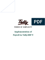 Implementation of Payroll in TallyERP 9