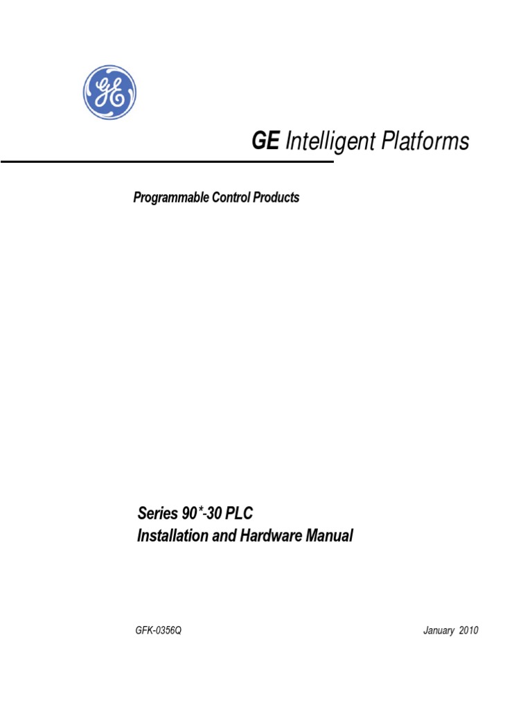 UserManual GE PLC | PDF | Power Supply | Programmable Logic Controller