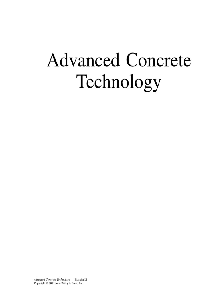 Advanced Concrete Technology Zongjin Li | Download Free PDF | Fracture ...