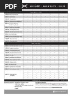 Worksheet Back & Biceps Disc 10: Date / Week