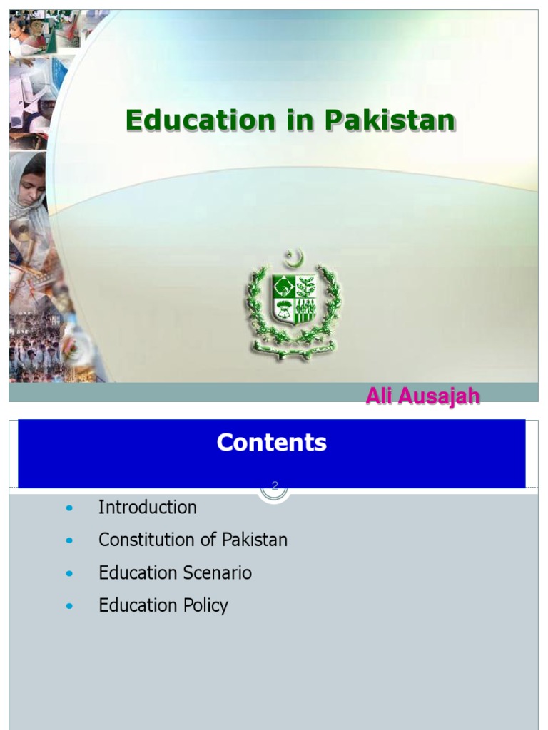 Education Policy and Challenges in Pakistan | PDF