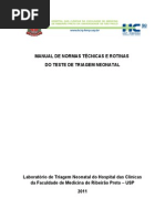 MANUAL DE INSTRUÇÕES DO TESTE DO PEZINHO 2011