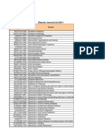 2011 Elsevier Online Journal List