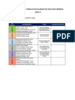 Grupos para El Trabajo Escalonado de Geología General