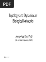 Topology and Dynamics of Biological Networks