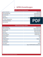 GPRS Einstellungen Dnetz