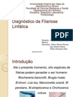 Seminário Filariose - Diagnóstico Parasitologia