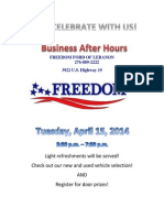 Freedom Ford After Hours Flyer