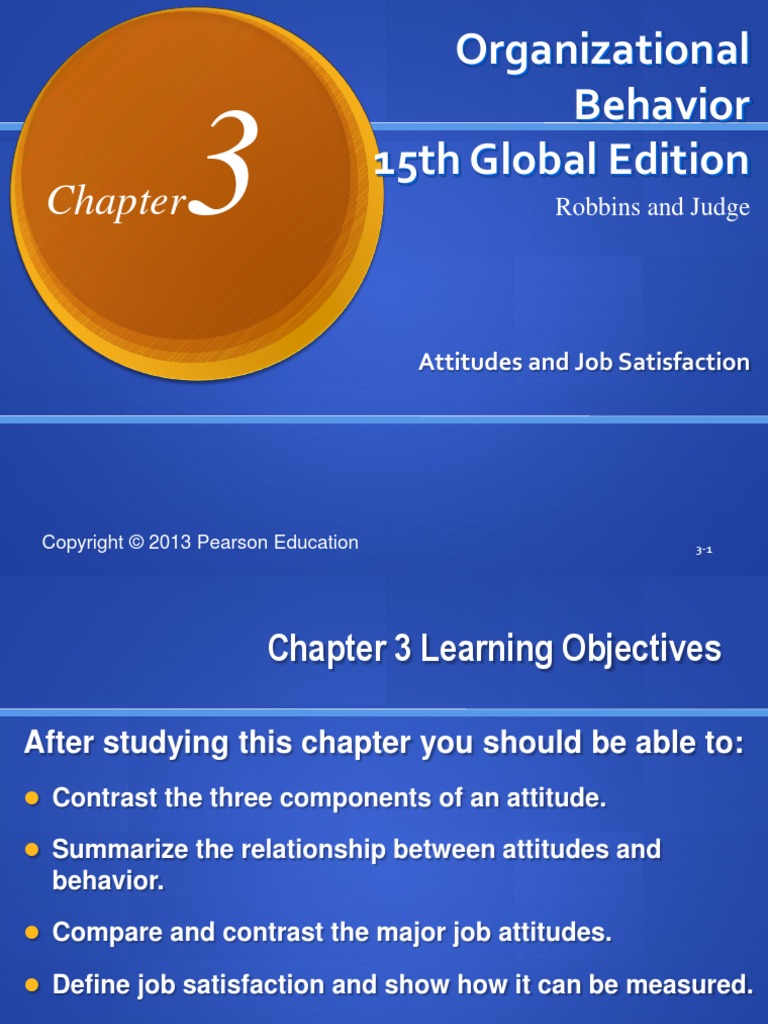 Attitude and job satisfaction by stephen p. robbins ppt