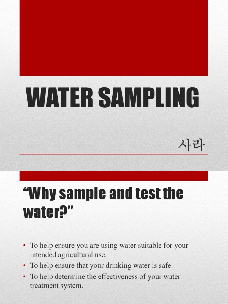 Grab Sampling Techniques for Water Testing | PDF | Water | Sampling ...