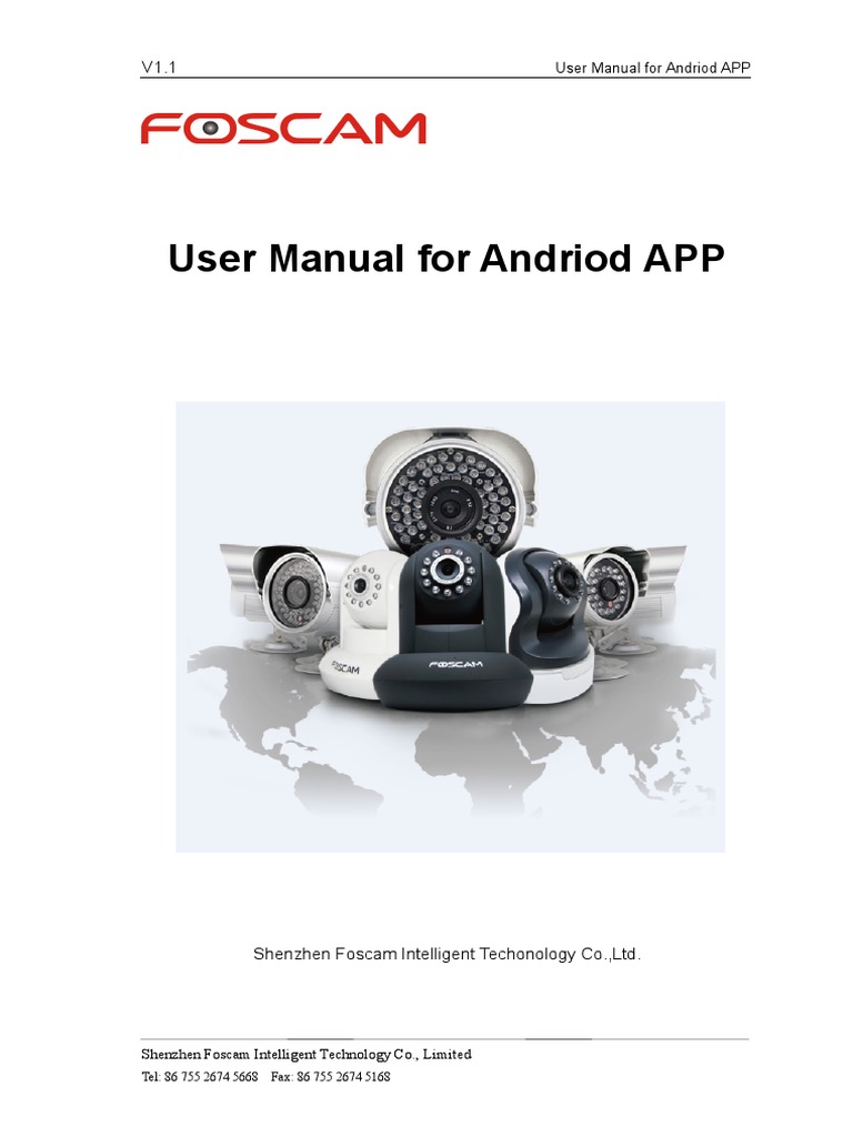 Foscam Android App User Manual | PDF | Qr Code | Android (Operating System)