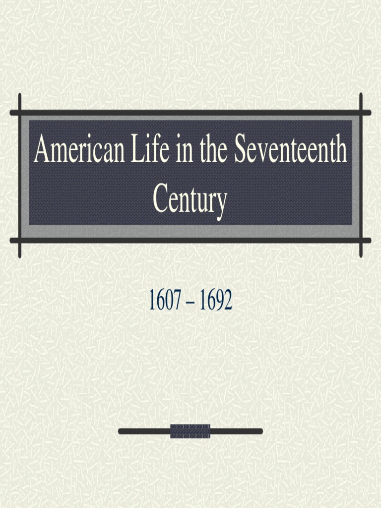 Life and Struggles in 17th Century Chesapeake | PDF | Slavery In The ...