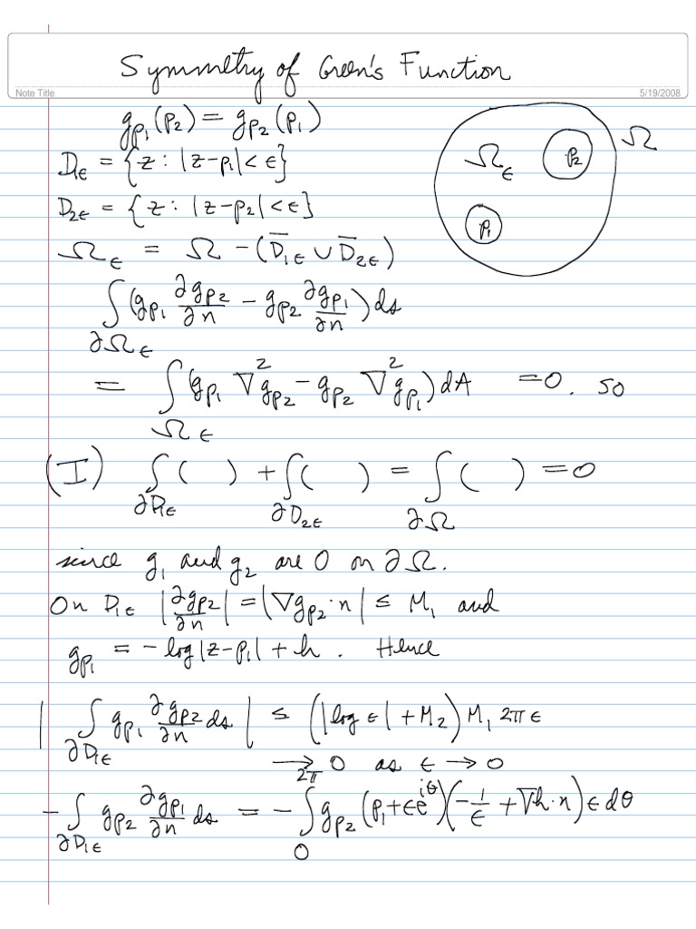 Green Function Symmetry