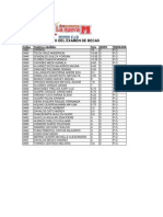 Primer Examen de Becas Abril - Agosto 2014