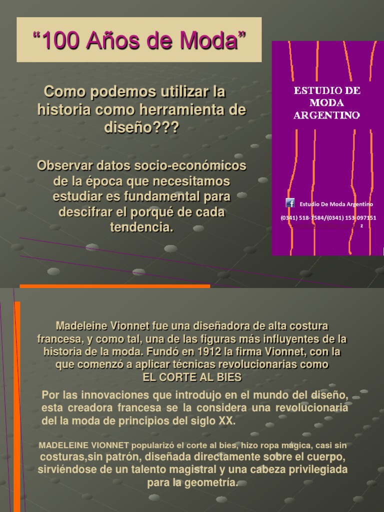 100 Años de Moda y Su Evolución | PDF | Moda | Apariencia humana