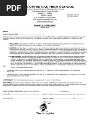 financial agreement