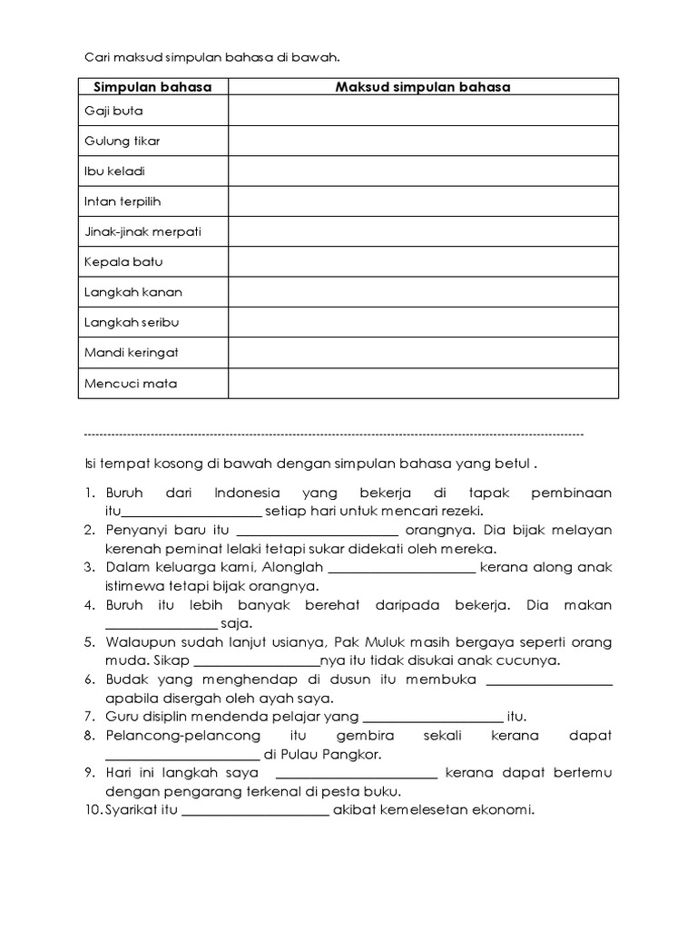 Simpulan Bahasa Pdf