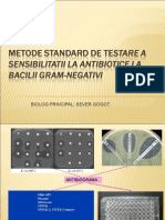 Metode Standard Testarea Sensibilitatii