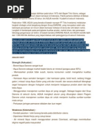 Download Analisis SWOT PTAQUAdocx by Illyas Janu SN218151568 doc pdf