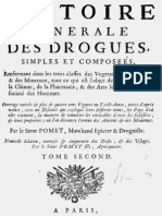 Histoire générale des drogues- Pierre Pomet