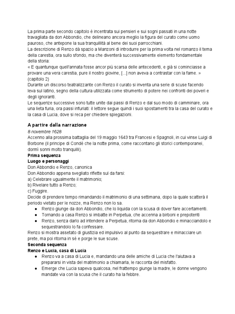 Verifica Analisi Del Testo Promessi Sposi
