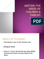 Meeting The Needs of Children & Families