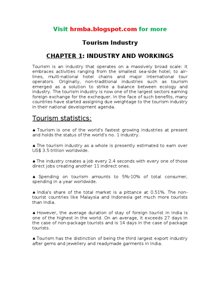 Overview of India's Tourism Industry | PDF | Market Segmentation | Tourism