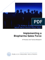 Implementing A Sales Force: A Process and Tactical Blueprint