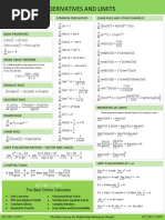 Calculus Derivatives