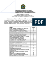 Resultado Da Prova de Suficiência de Língua Inglesa Após Recursos