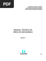 MANUAL TÉCNICO DE GEOQUÍMICA