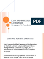 Ancient Rome and Romance Languages