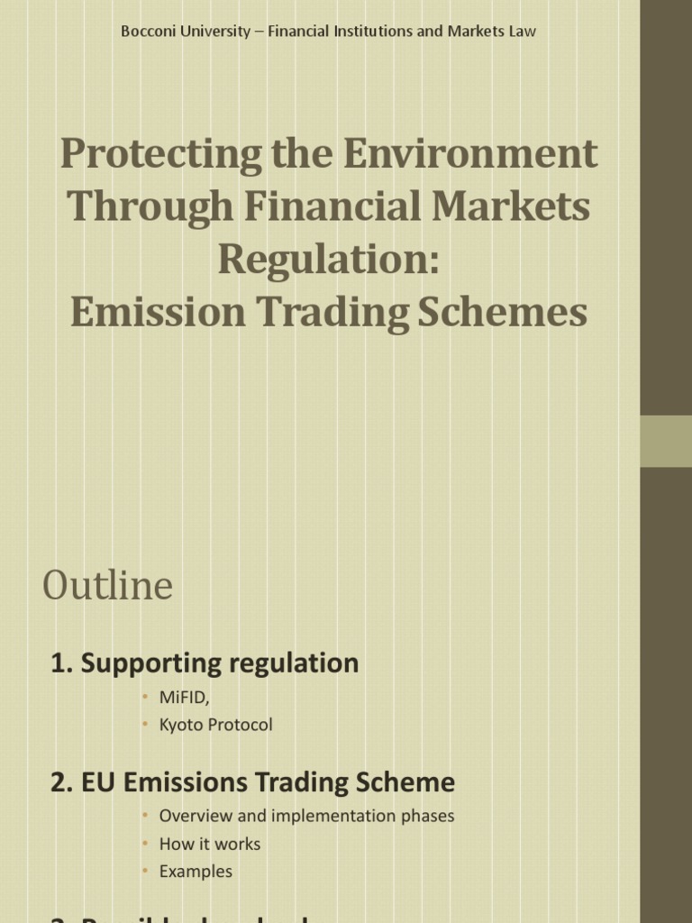Emission Trading Schemes | PDF | Emissions Trading | Kyoto Protocol