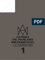 117843918 Curso de Analisis Matematico L D Kudriavtsev Vol 1