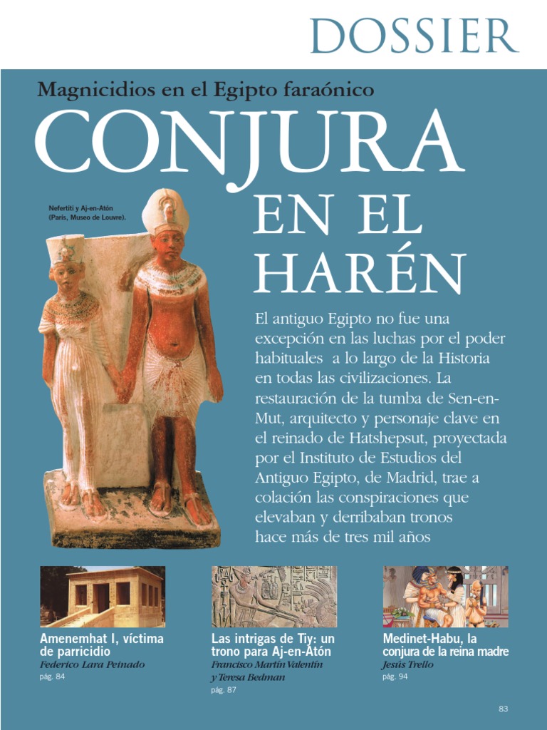 Conspiraciones y Magnicidios en Egipto | PDF | faraón | Harén, image size:768x1024