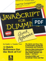 JavaScript Quick Reference For Dummies