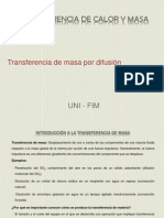 Transferencia de masa por difusión: conceptos clave