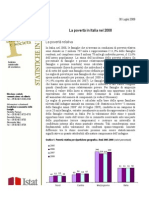 Istat - La Povertà in Italia 2008 - 30 Luglio 2009