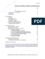 Excel Guide To Data Analysis Ans Statisical Testing