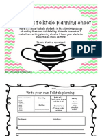 Write A Folktale Planning Sheet: By: Ashley Bradshaw