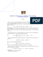 Version Compleja de La Integral de Fourier