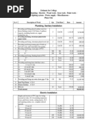 Estimate For New College Building