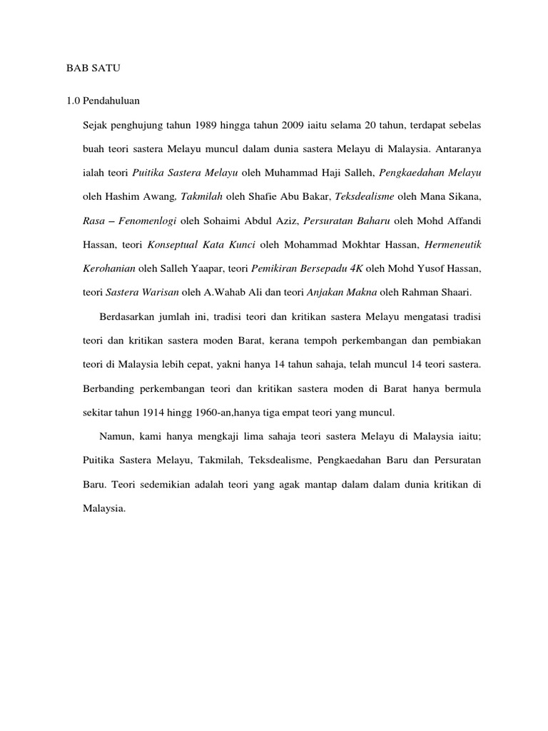 Teori Teori Kritikan Sastera Di Malaysia Pdf