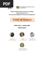 Papel de Trabajo-CIU. Epistemología de los Principios, Valores y Derechos Universales en la Educación Superior E-learning