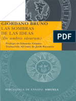Giordano Bruno - Las Sombras de Las Ideas - De Umbris Idearum