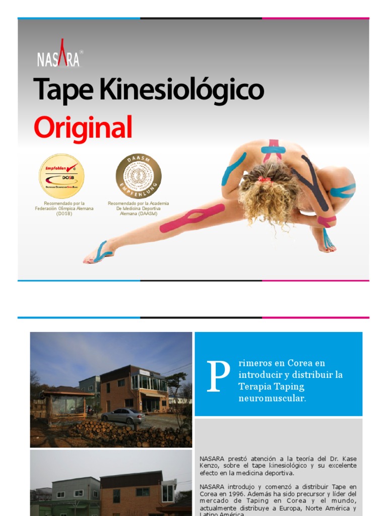 Nasara Tape Kinesiologico PDF Rodilla Hombro