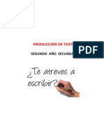 PRODUCCIÓN DE TEXTOS - 2do. Año - Secundaria