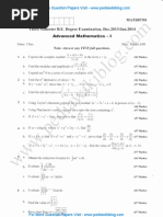 Advanced Mathematics 1 Jan 2014