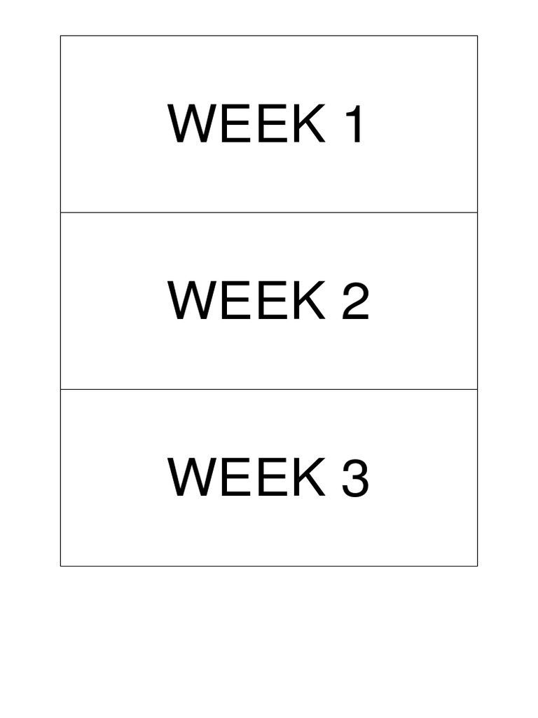 Weekly by Me | PDF